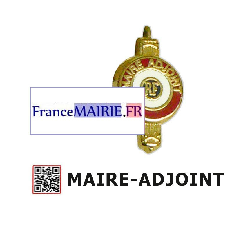 Insigne boutonnière sur pins pour Maire-Adjoint