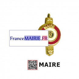 Insigne boutonnière sur pins pour Maire