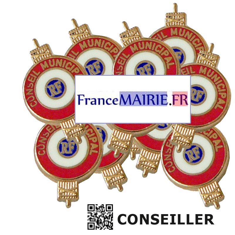 11 Insignes boutonnière sur pins pour Conseiller Municipal