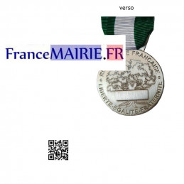 Madaille d'honneur Communale Argent 20 ans d'ancienneté zoom