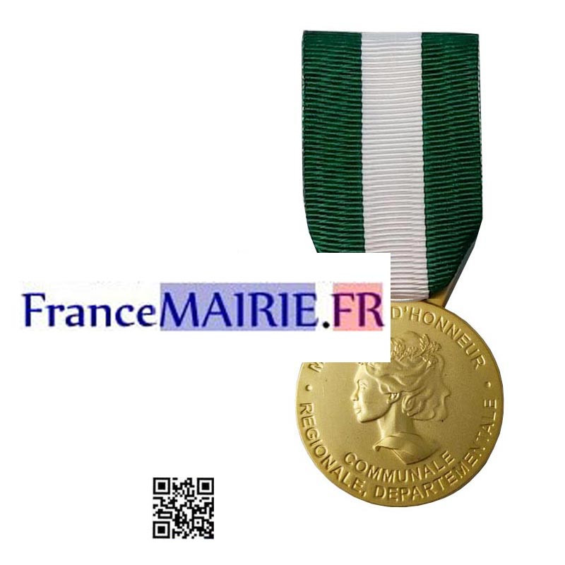 Madaille d'honneur Communale Vermeil 30 ans d'ancienneté